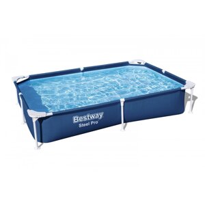 Каркасний басейн SplashJr Steel Pro 221x150x43 BESTWAY + ремкомплект