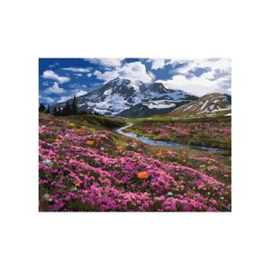 Картина за номерами Весна в горах 40х50 Холст + Фарби + Пензлі