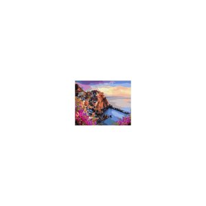 Картина за номерами Яскраві барви Сицилії 40х50 Холст + Фарби + Пензлі