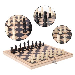 Класична стратегічна гра 3 в 1, шахи, шашки, нарди WKS WW-60288