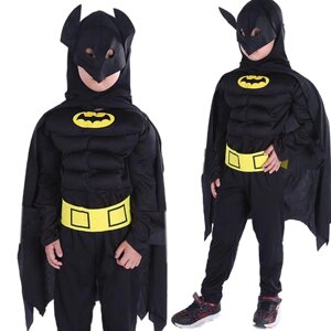 Костюм Бетмена для хлопчика костюм делюкс версія 116-122 WKS PARTY 1845-4_M / 5905398014644