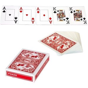 Красні карти казино покер колода no988
