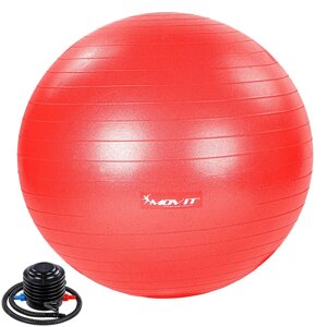 Красний стабілізувальний м'яч для тренувань 65 см