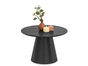Круглий журнальний столик ottawa cone 60 см чорне дерево