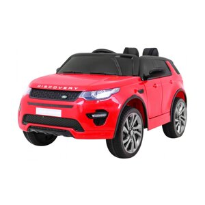 Land Rover Discovery для дітей Червоний + Пульт дистанційного керування + 5-точкові ремені безпеки +