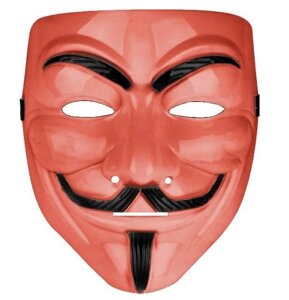Маска Anonymous, v означає вендета — металік WKS PARTY WW-60812_ROZOWA