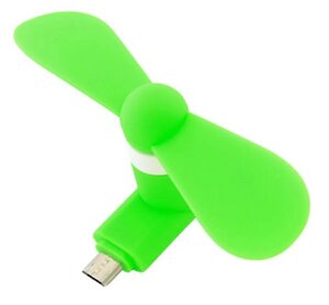 Micro usb зелений вентилятор для телефона AK35J