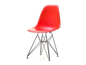 Mpc rod червоний стілець на металевій основі