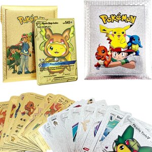Набір колекційних карток Pokemon 20 шт. Срібне золото WKS ZESTAW_POKEMON_99