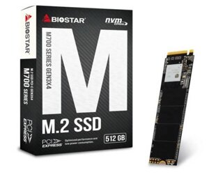 Накопичувач SSD biostar M700 M. 2 NVME PCI-E X4 gen3 512GB box