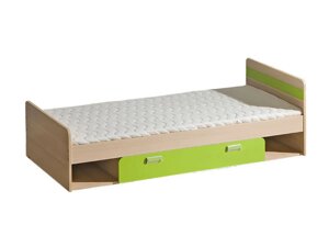 Однорічне ліжко з контейнером і полицями codi c13