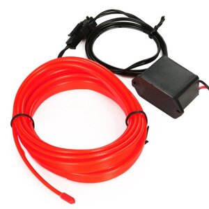Підсвітка в салон автомобіля EL Wire Red 4M Set — Ambient Light El — дротовий оптичний волокно з