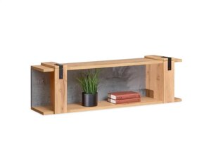 Підвісна полиця-лофт soho sh08 дуб — бетон для офісу книги