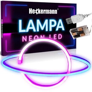 Підвісна світлодіодна неонова вивіска ПЛАНЕТА Heckermann