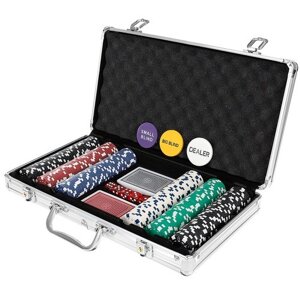 Покер — набір із 300 фішок у валізі HQ