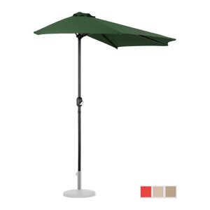 Напівкругла садова парасолька - 270 x 135 см - зелений Uniprodo EX10250155 садові парасольки