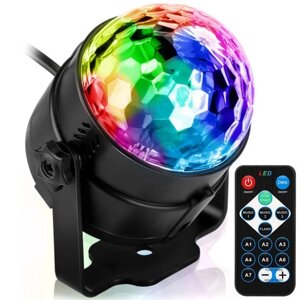 Проєктор зі світлодіодною зіркою MQ01 Disco Bullet — RGB LED Disco Projector