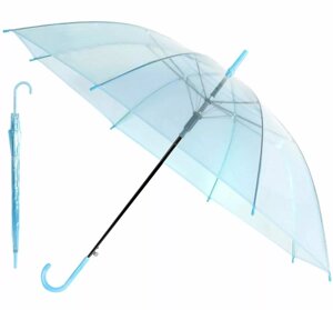 Прозора синя парасолька BQ13B