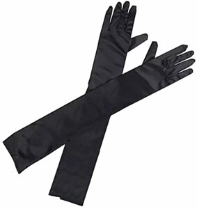 Ретро атласні рукавички BQ62