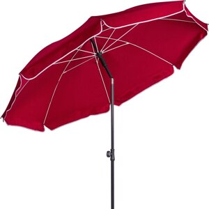 Садова пляжна парасолька 2 м, складена, червона