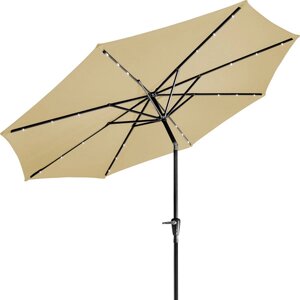 Садовий зонт 3 м з регульованім наклоном і світодиодом