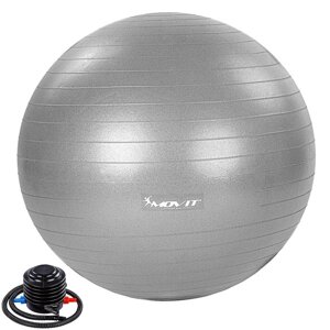 Сірий реабілітаційний м'яч для фітнеса 75 см смас