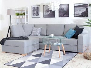 Сірий складаний кутовий диван для пасатів нова вітальня