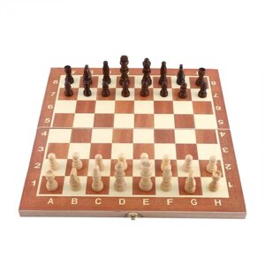 Шахи до гри дерев'яні шашки нарди фон 34x34см