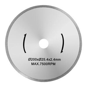 Щит для плитки для глазурі - 200 мм - 25,4 мм MSW EX10060810 Електричні клички