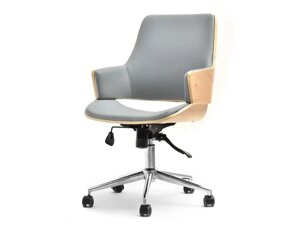 Шикарний дерев'яний офісний стілець oscar, сірий бук