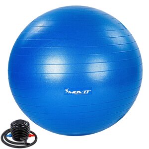 Синій гимнастичний м'яч для фітнеса 55 см смаски