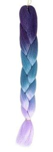 Синтетичне волосся ombre blue / fio braids W10342