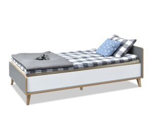 Smart s10 — відкрите односпальне ліжко для молоді з контейнером для постільного приладдя