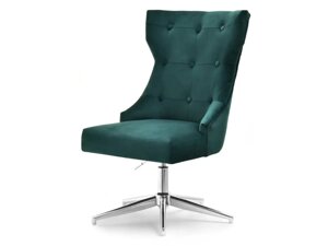 Сучасне крісло elba club, зелене перемикання на регульованій хромованій ніжці