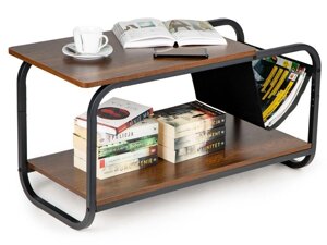 Сучасний журнальний столик у стилі лофт, 2 рівні ModernHome