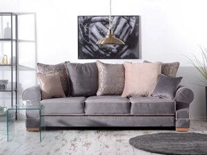 Стильний диван на ніжках із подушками та зберіганням для вітальні tosca