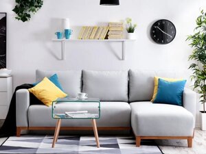 Стокгольм сірий кутовий диван із повсякденною функцією спаювання
