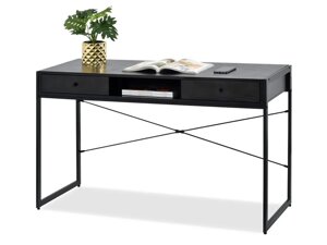 Стіл-стіл nils black loft з ящиками на металевому офісному каркасі