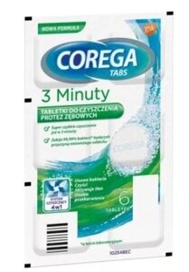 Таблетки для чищення зубних протезів Corega 5901208701889