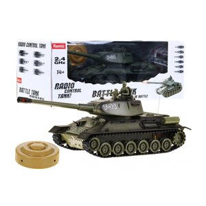 Танк Т-34 на дистанційному керуванні для дітей 3+ Зелена модель Стрільба 1:28 + Великий танковий бій + Звуки