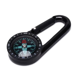 Туристичний компас брелок для ключів із застібкою-лобстером 1196