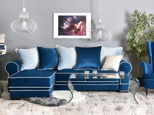 Зручний кутовий диван для вітальні зі спальною функцією в англійському стилі tosca