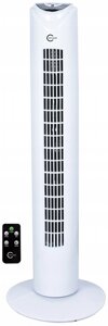 Вентилятор вежовий колонний з пультом керування Carruzzo Q26D4 Білий