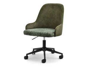 Обертове крісло mio move, темно-зелений, регульований із чорною основою на колесах, для офісу