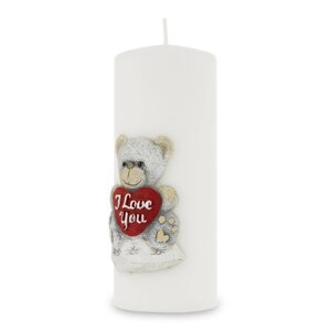 White Teddy Roller Велика свічка Fi7 158988