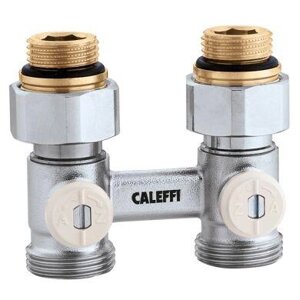 CALEFFI Кран нижнього під'єднання сталевого радіатора Ø 1/2" x 3/4" прямий