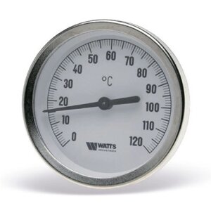 Термометр біметалічний аксіальний із занурювальним гільзою (1/2 "НР) WATTS F + R801OR (10005800)