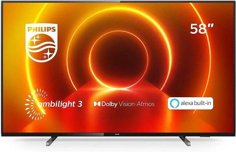 58 дюймів Телевізор Philips 58PUS7805 12 (Android 4K WiFi 4 ядра) від компанії 4-K - фото 1