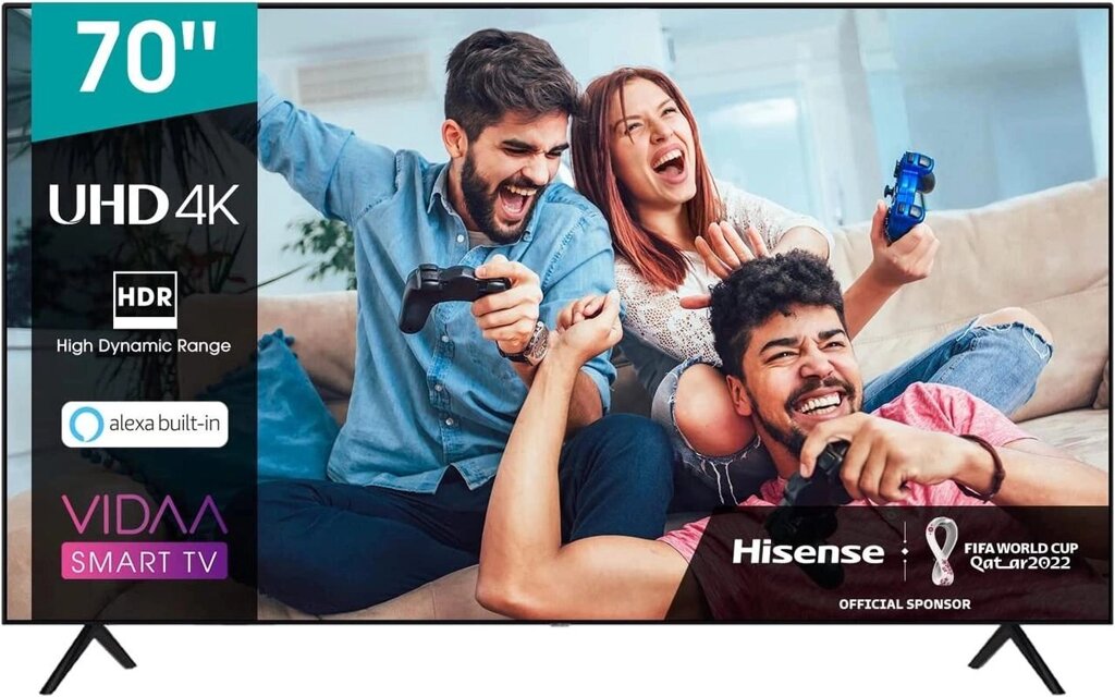 70 дюймів Телевізор Hisense 70AE7000F ( 60 Гц 4K Smart TV Bluetooth) від компанії 4-K - фото 1