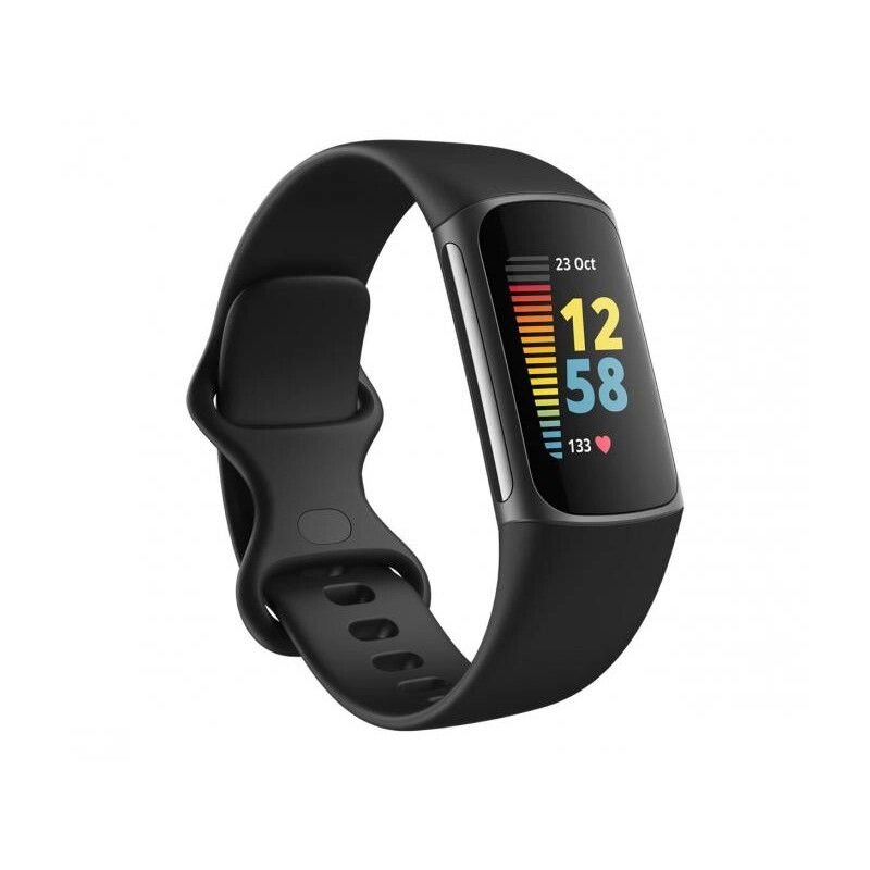 Фітнес-браслет Fitbit Charge 5 Black/Graphite Stainless Steel (FB421BKBK) від компанії 4-K - фото 1